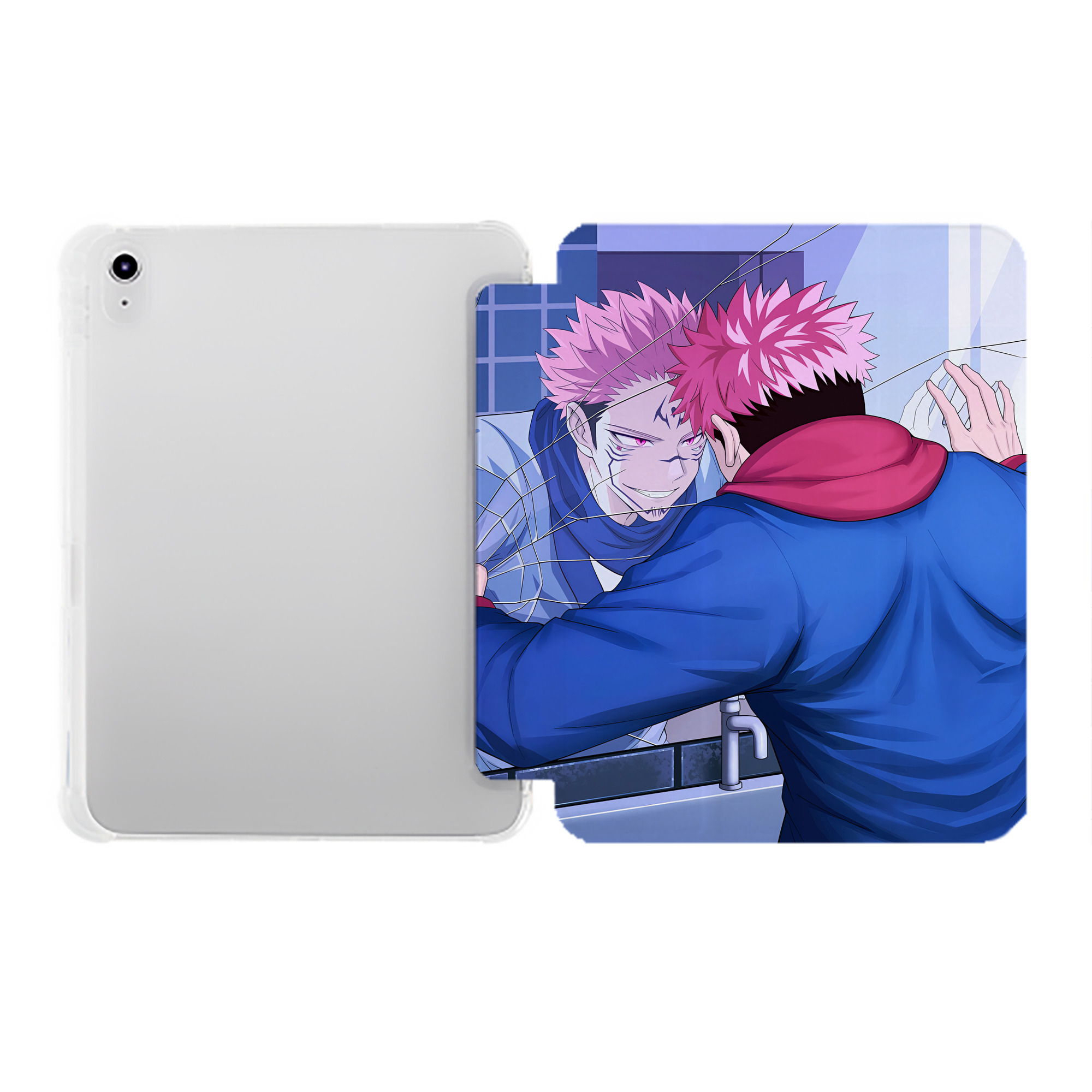 （画像用） SPY×FAMILY间谍家家酒 IPad ケース ペン収納付き 三つ折りスタンド PUレザー×シリコン 対応機種9.5/10.5/10.9インチ